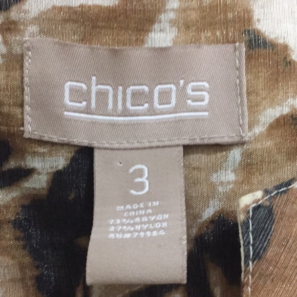 Chico’s printed light jacket (sz 3-XL sz 16) - Picture 3 of 10